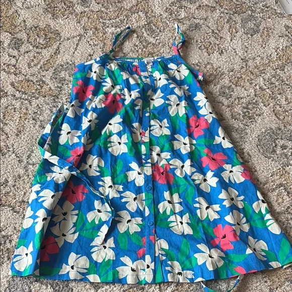 *Hanna Andersson Floral Blue Dress - Picture 2 of 4